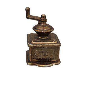 Vintage Brass Miniature Coffee Grinder